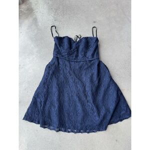 Disney Fairytale Wedding Alfred Angelo Dress Womens 18 Blue Lace Sweetheart